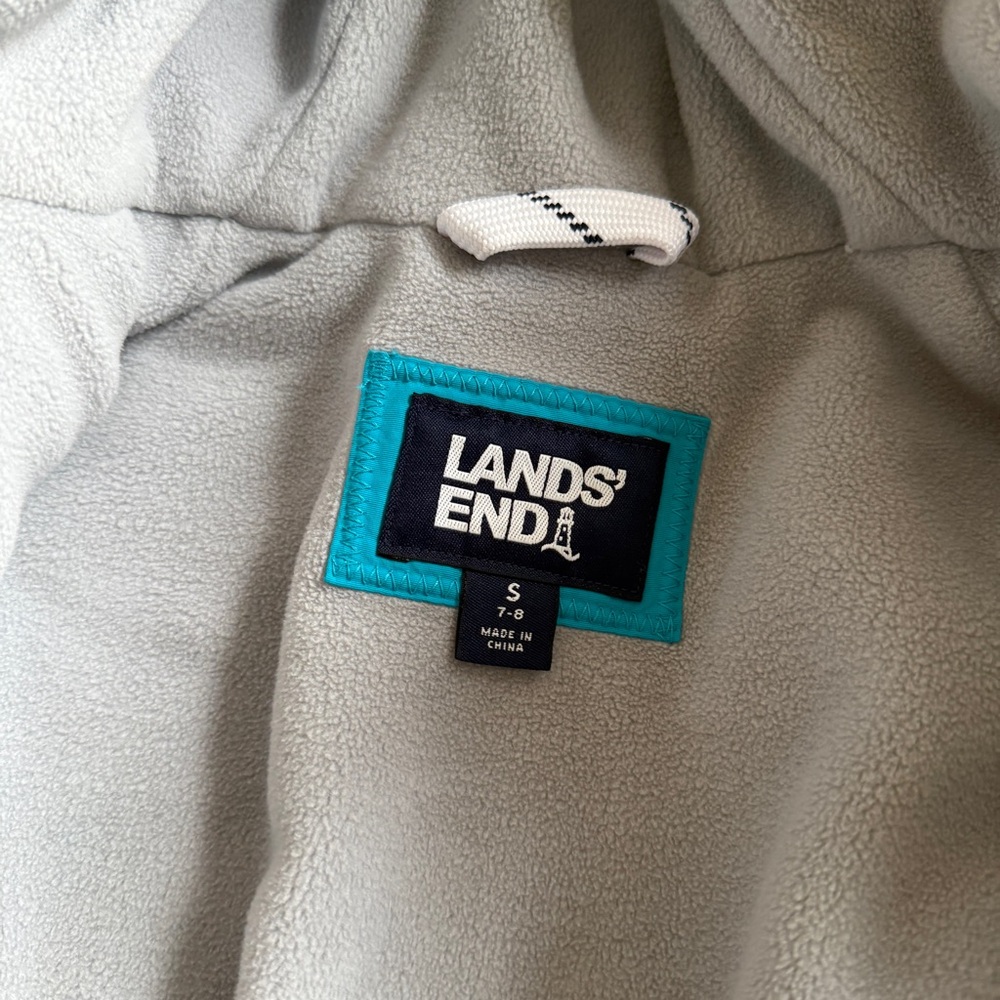 Land's End Teal Squall Winter Waterproof Insulated Jacket Size Small 7/8 - Picture 5 of 7
